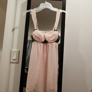 Light Pink Lingerie with Black accented lace